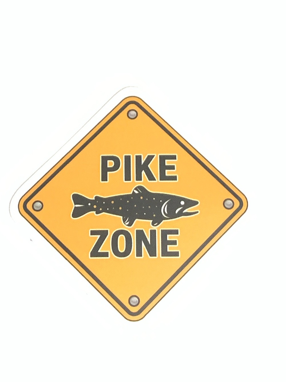 Pike Zone Fishing Vinyl Sticker